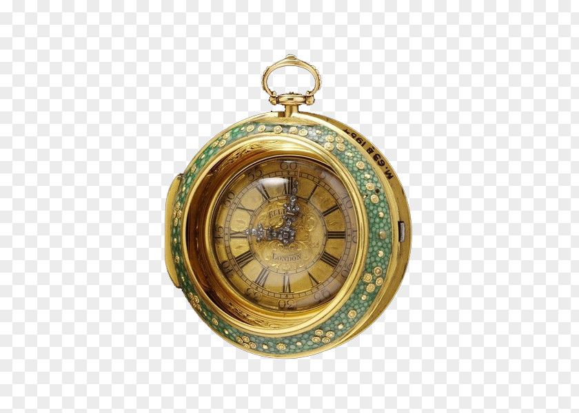 Exquisite Pocket Watch Mantel Clock Antique PNG
