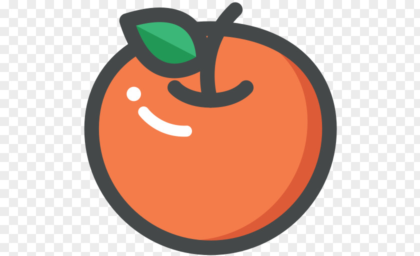 Fruit Cartoon Food Icon Orange Vegetarian Cuisine Clip Art PNG