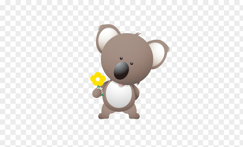 Holding Flowers Koala Bear T-shirt Cuteness Clip Art PNG