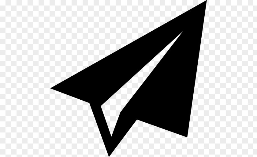 Symmetry Triangle Paper Airplane PNG