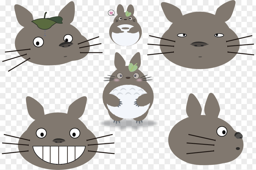 Totoro Cat Hare Domestic Rabbit Mouse Rat PNG