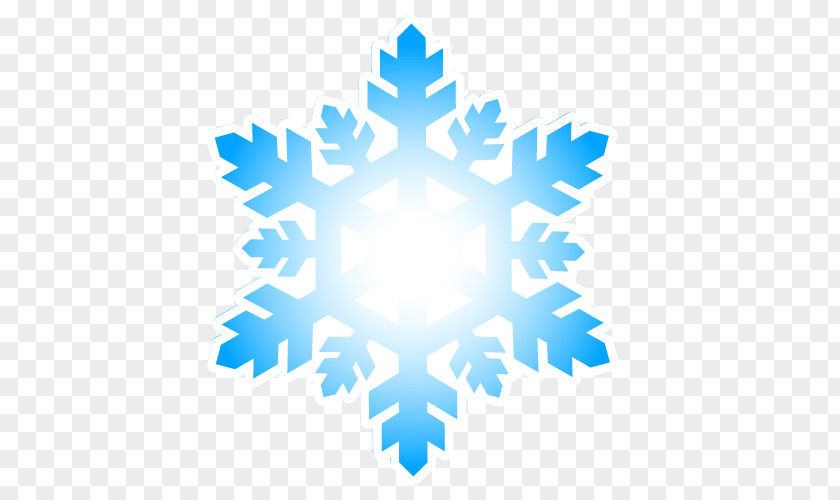 Vector Blue Snowflake Christmas PNG