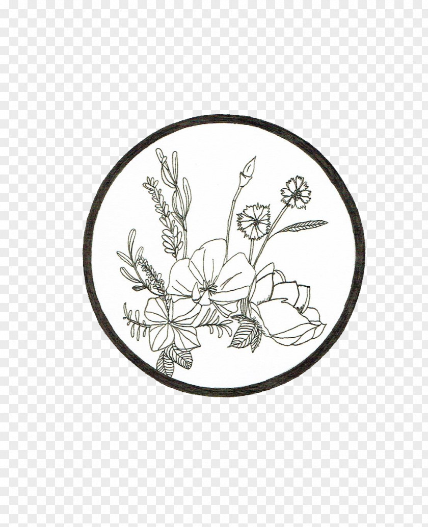 Ink Illustration Drawing /m/02csf White Flowering Plant PNG