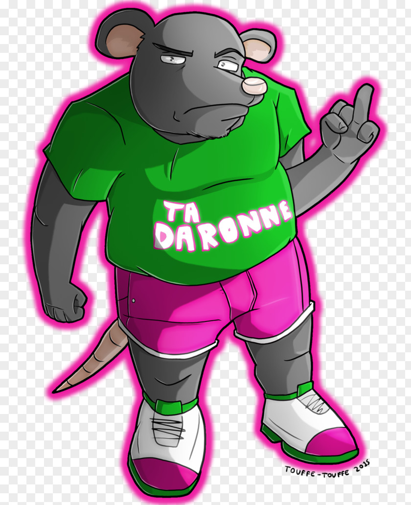 Rat Boy Mammal Pink M Mascot Clip Art PNG