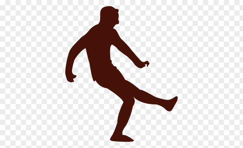 Soccer Silhouette Football Player Kick PNG