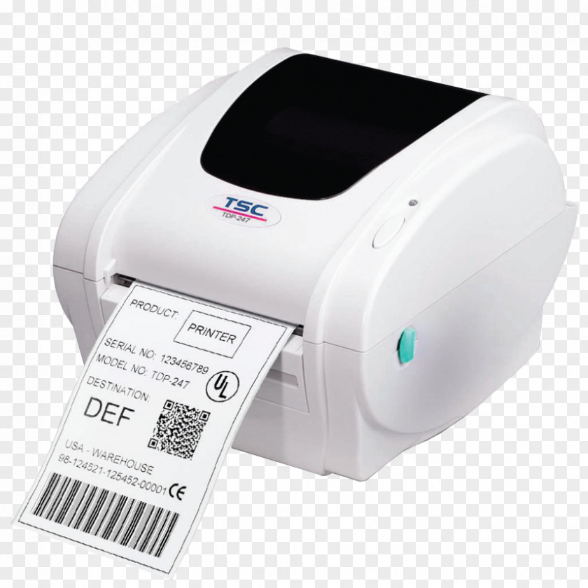 247 Service Label Printer Barcode Thermal Printing PNG