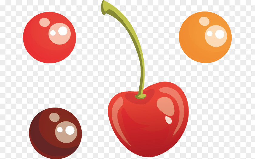 Cartoon Cherry Fruit Computer File PNG