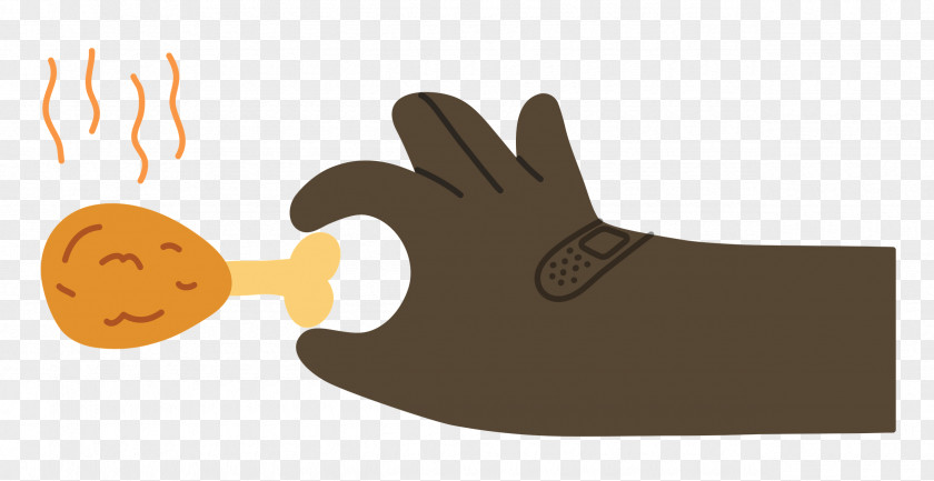 Hand Pinching Chicken PNG