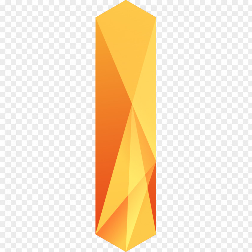 Orange Letter I Yellow PNG