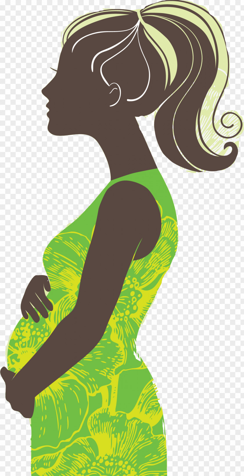 Pregnancy Silhouette Woman PNG