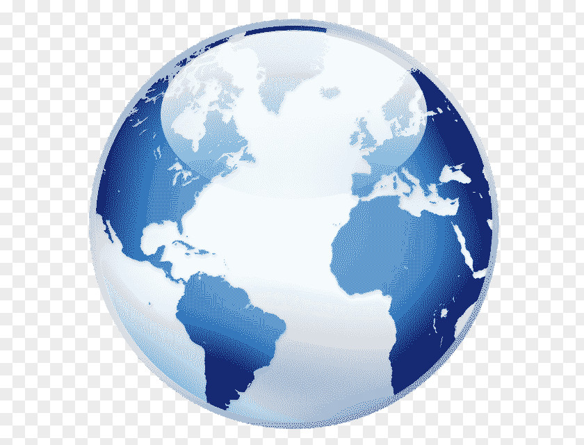World Wide Web Globe Map PNG