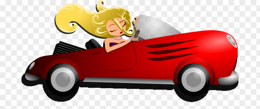 Beauty On The Car Clip Art PNG