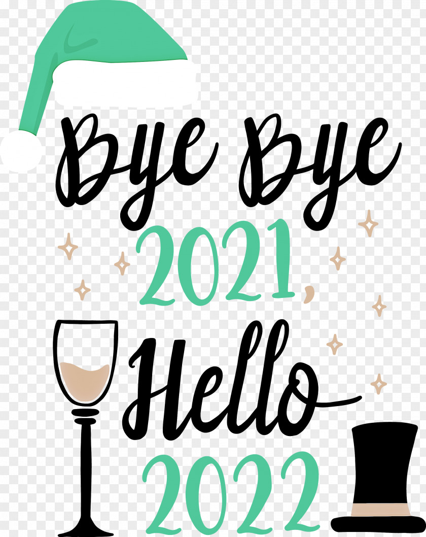 Hello 2022 New Year PNG