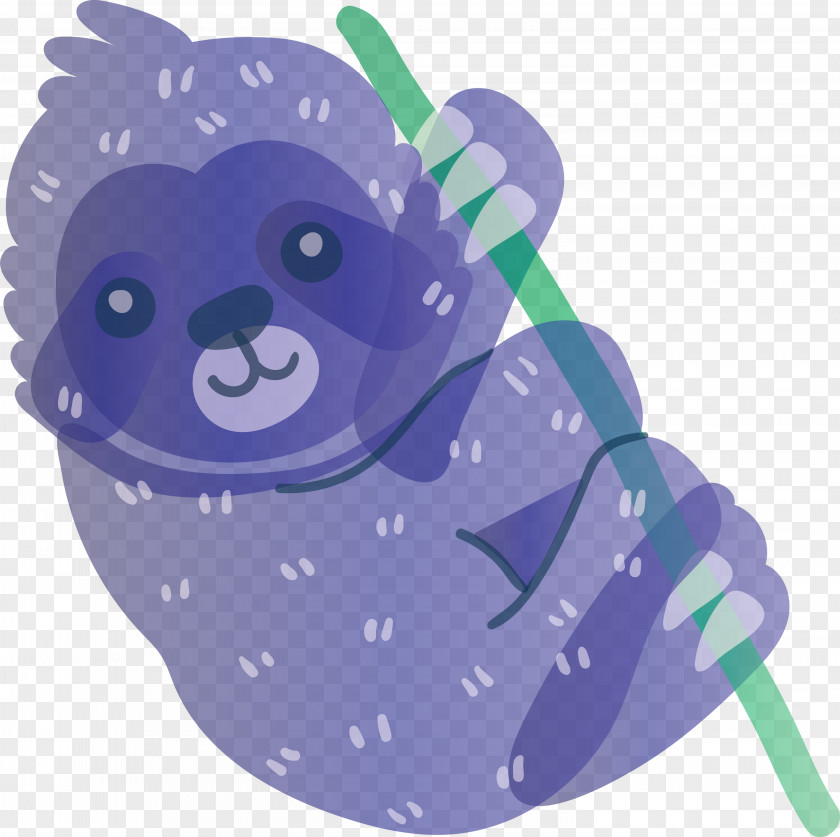 Purple Manatee PNG