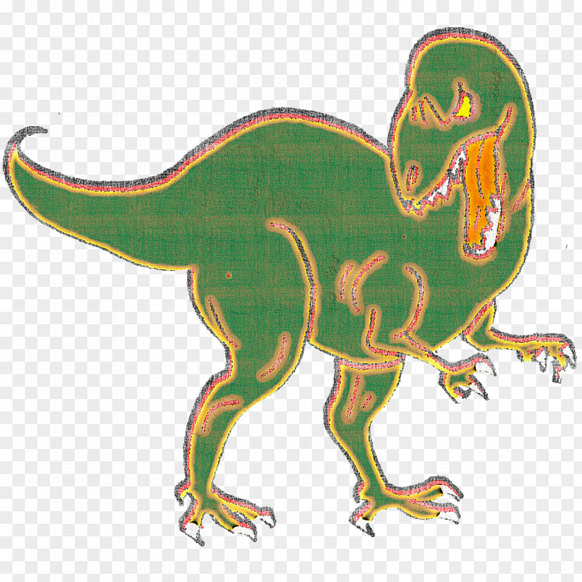 Tyrannosaurus Velociraptor Standing Extinction Beak PNG