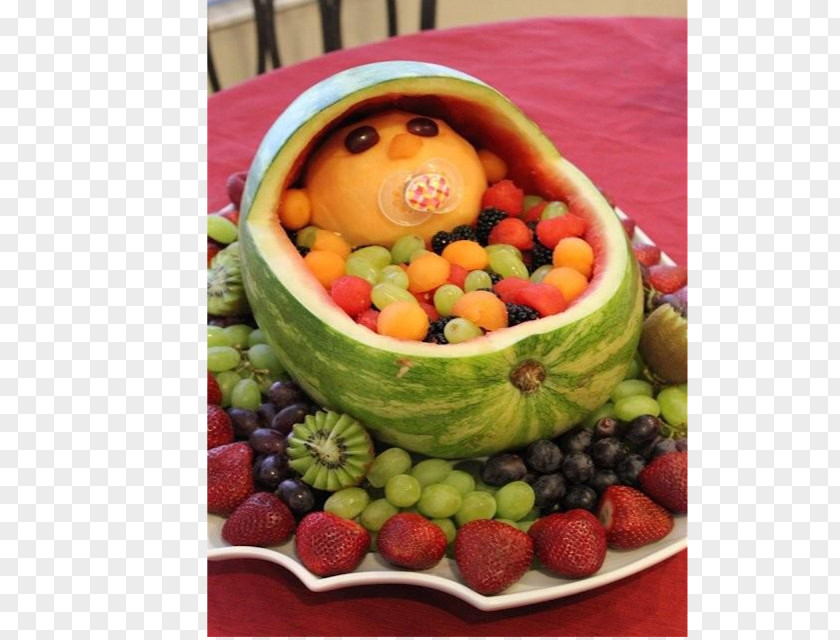 Watermelon Baby Shower Fruit Salad Infant Carving PNG
