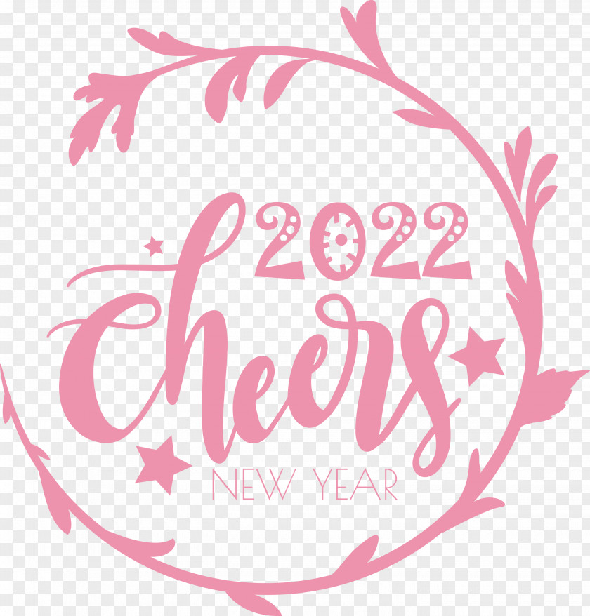 2022 Cheers Happy New Year PNG