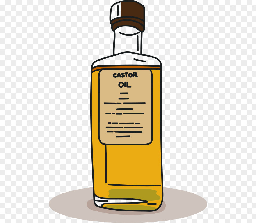 Castor Oil Hangover Bottle Clip Art PNG
