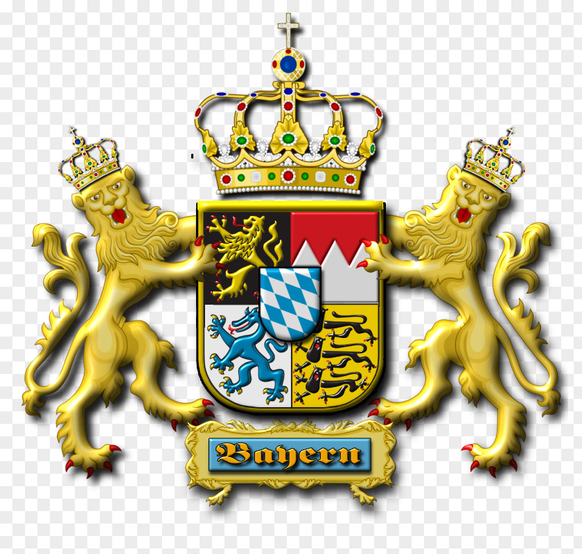 Neuschwanstein Coat Of Arms Bavaria Germany Crest PNG