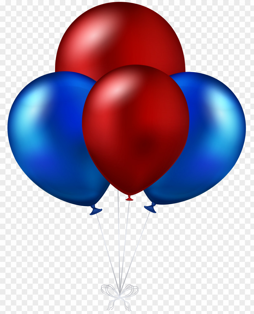 Balloon Blue Red Clip Art PNG