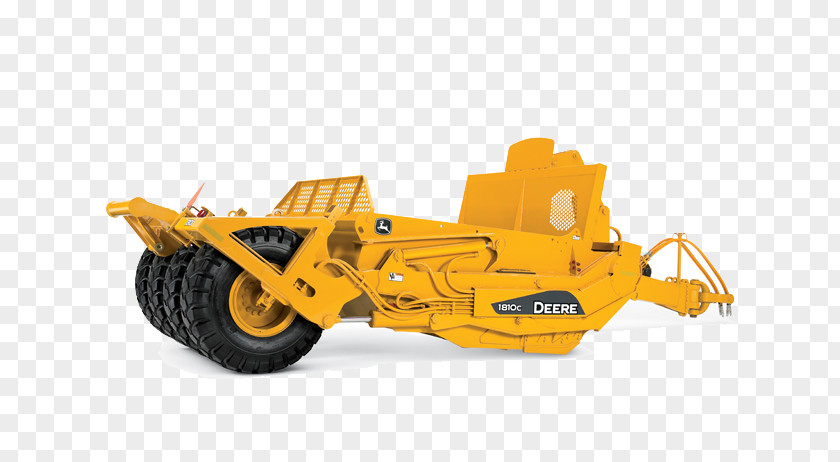 Construction Machine Bulldozer John Deere Wheel Tractor-scraper Loader PNG