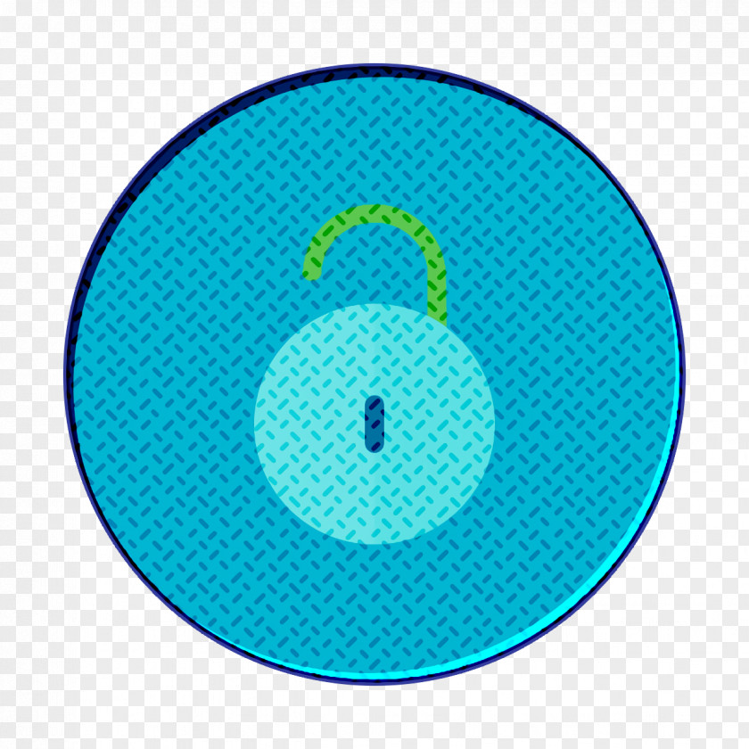 Electric Blue Azure Lock Icon Locked Privacy PNG