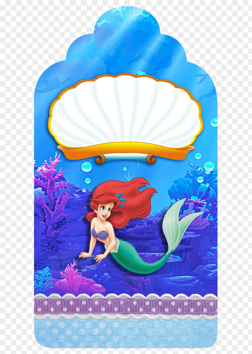 PEQUENA SEREIA Ariel Mermaid Disney Princess Party PNG