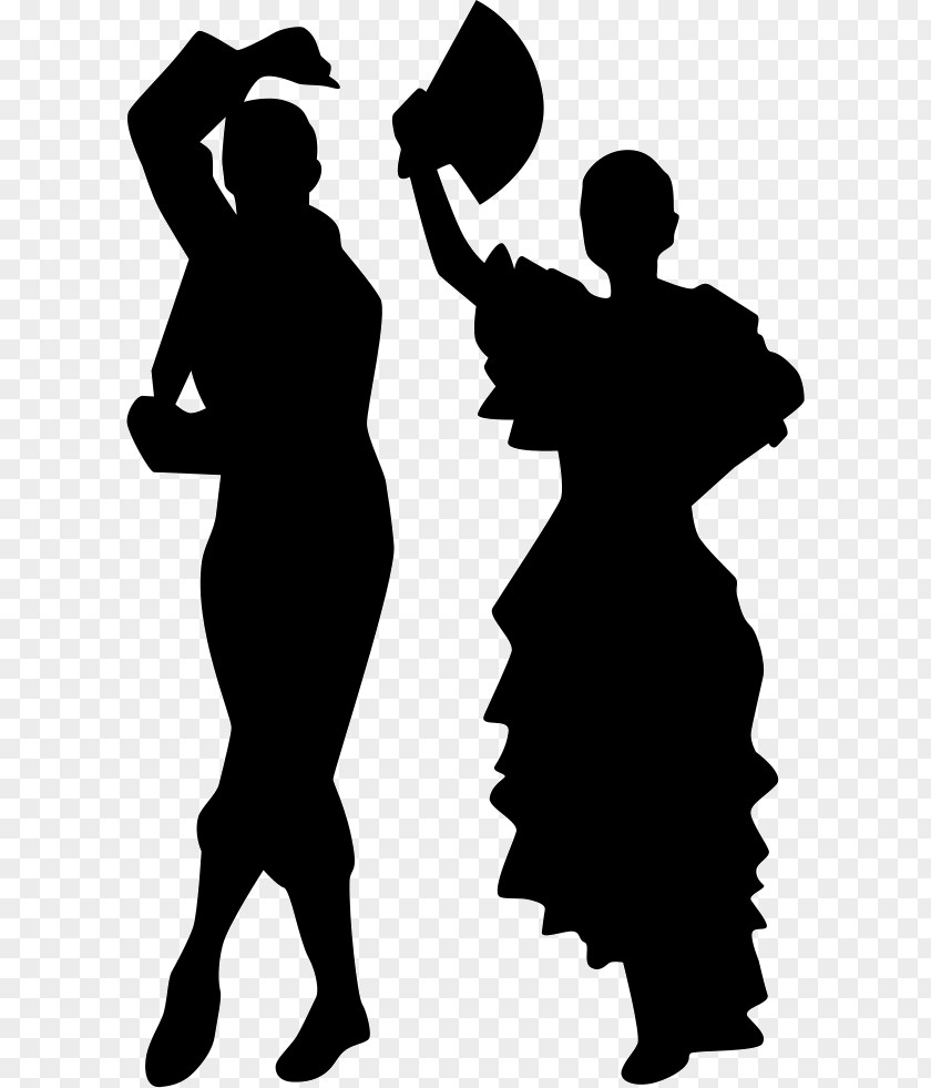 Silhouette Flamenco Dance Female PNG