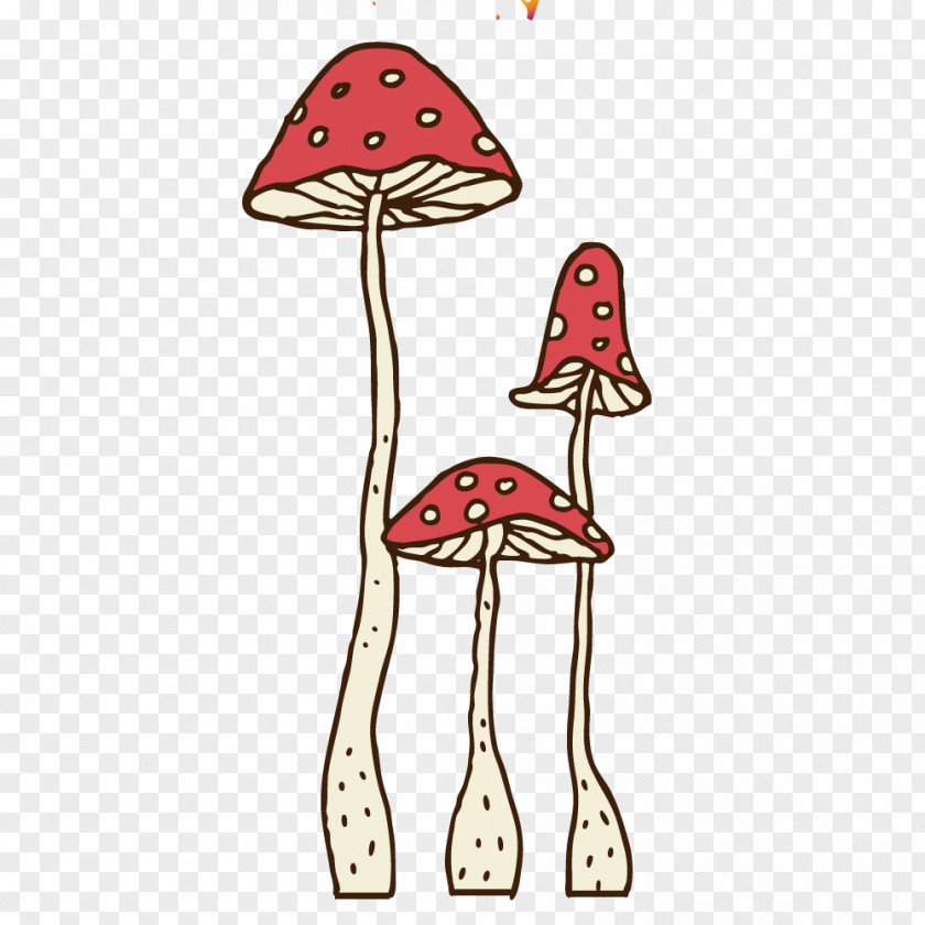 Vector Art Mushrooms Cartoon Drawing Mushroom PNG