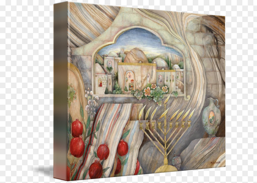 Chanukah Iv Still Life Gallery Wrap Canvas Art Hanukkah PNG