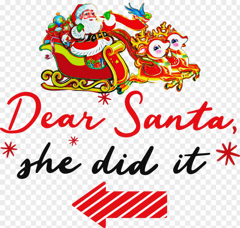 Dear Santa Claus Christmas PNG