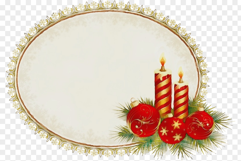 Dishware Holly Picture Frame PNG