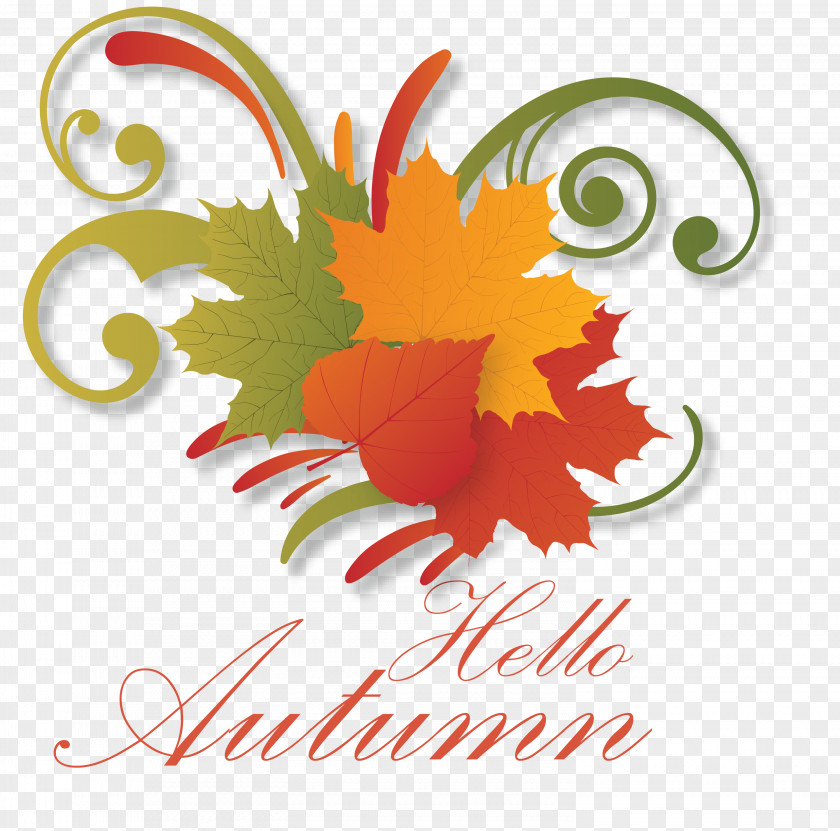 Hello Autumn Welcome Fall PNG