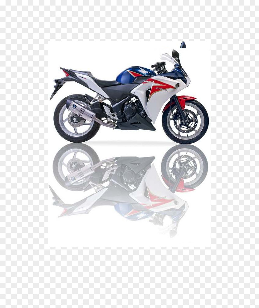 Honda CBR250R/CBR300R Exhaust System Motorcycle Scooter PNG