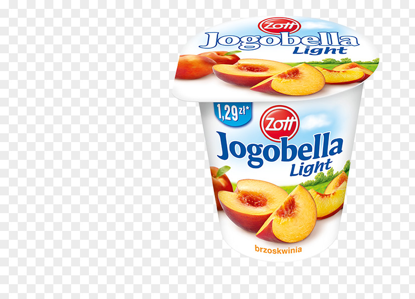 Peach Yogurt Fruit Cup Light Yoghurt Zott Vegetarian Cuisine PNG