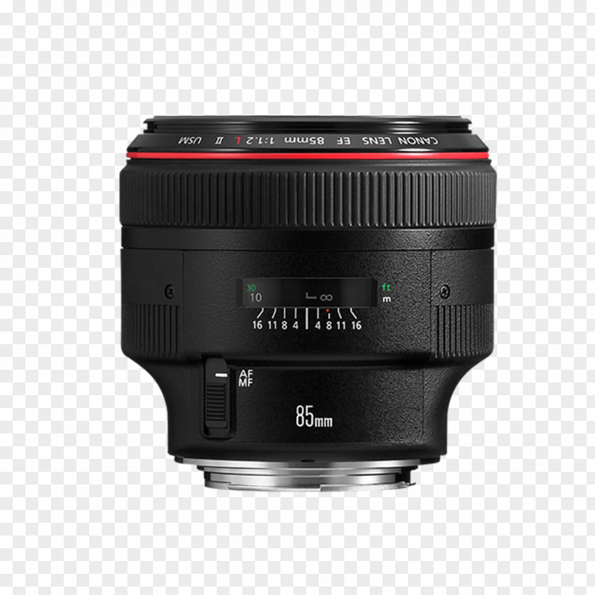 Camera Lens Canon EF Mount EOS 85mm L PNG