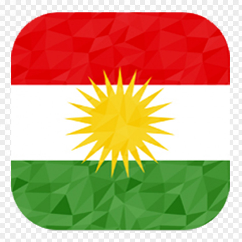 Flag Iraqi Kurdistan Of Kurdish Region. Western Asia. Fahne PNG