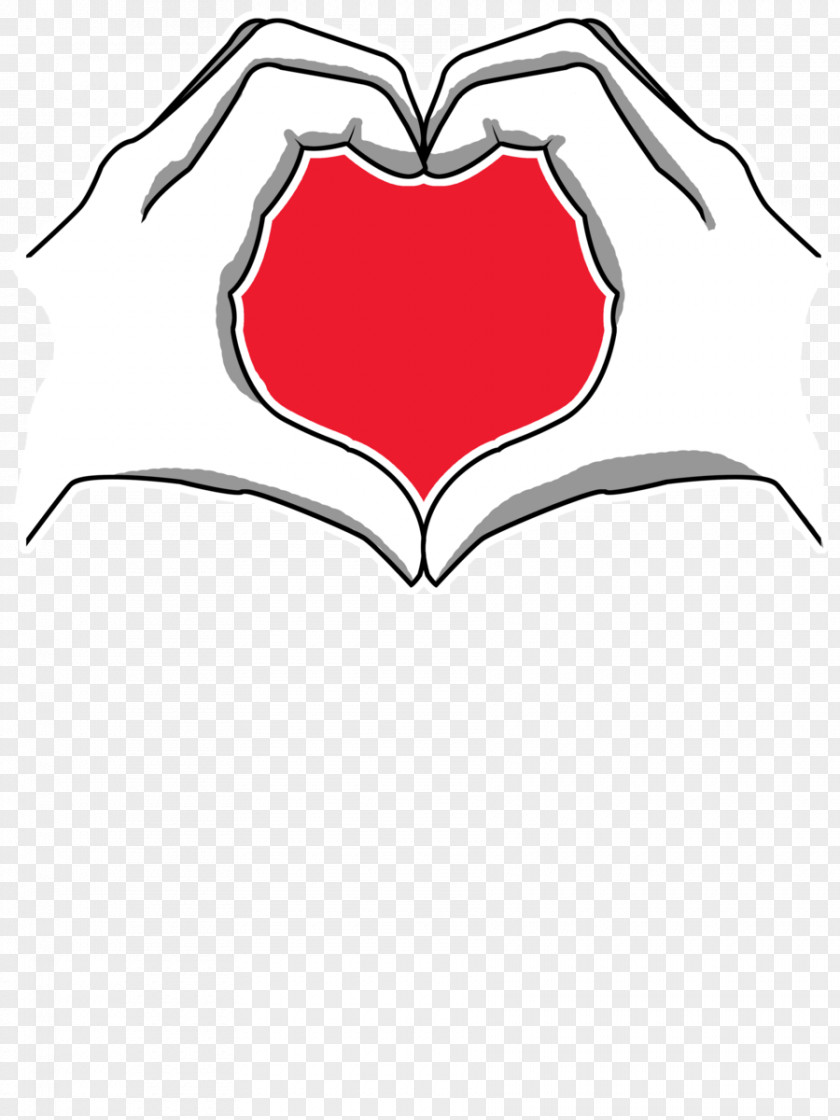 Heart Hand Drawing PNG