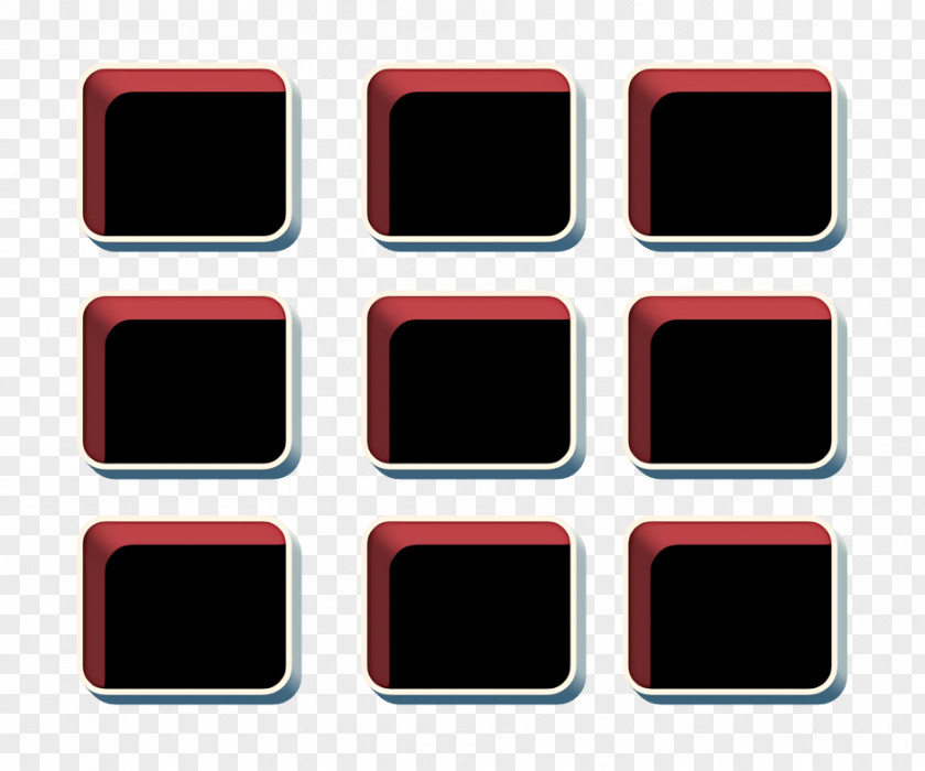 Material Property Rectangle Adjustment Icon Basic Grid PNG