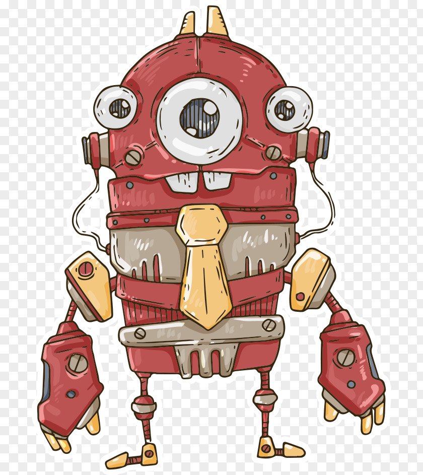 Vector Red Robot Euclidean Shutterstock PNG