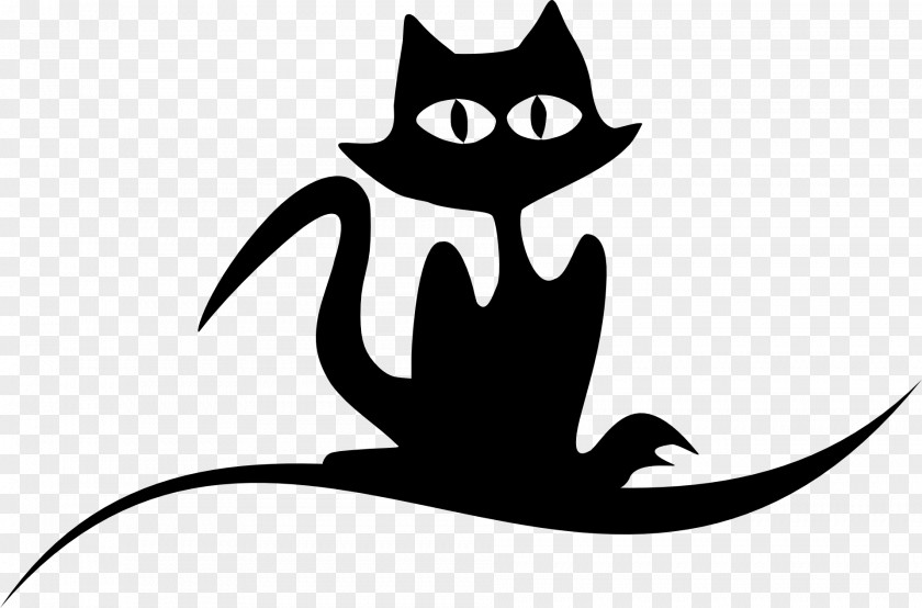 Cat Silhouette Drawing Clip Art PNG