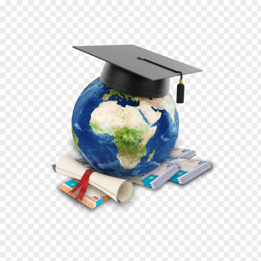 Education Globe Diploma Square Academic Cap Graduation Ceremony PNG