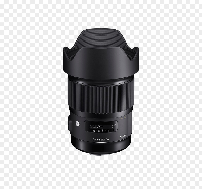 Wideangle Lens Sigma 20mm F1.4 DG HSM Art Wide-Angle F/1.4 30mm EX DC Corporation Camera PNG