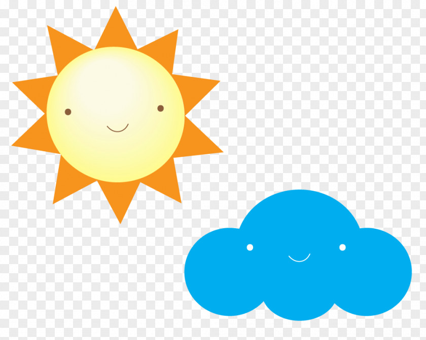 Cloud And Sun Graphic Design PNG