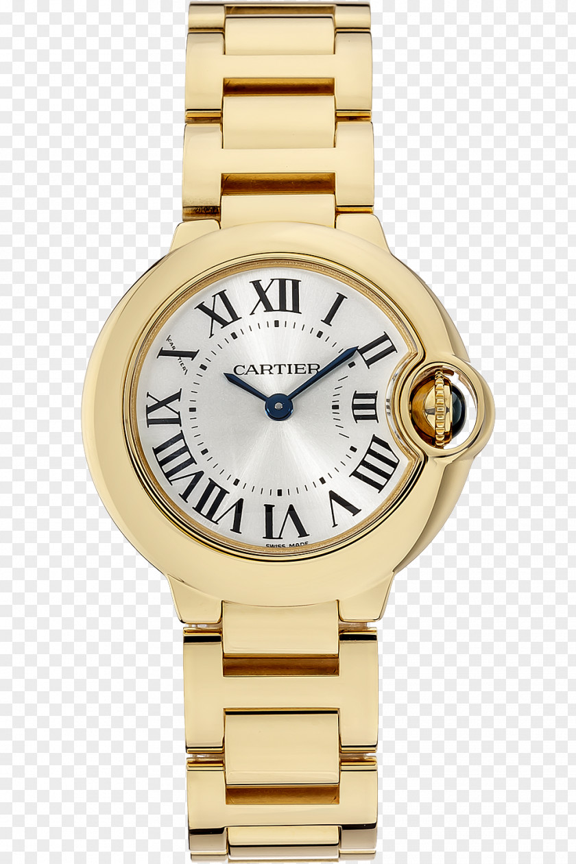 Gold Ballon Cartier Bleu Watch Cabochon Jewellery PNG