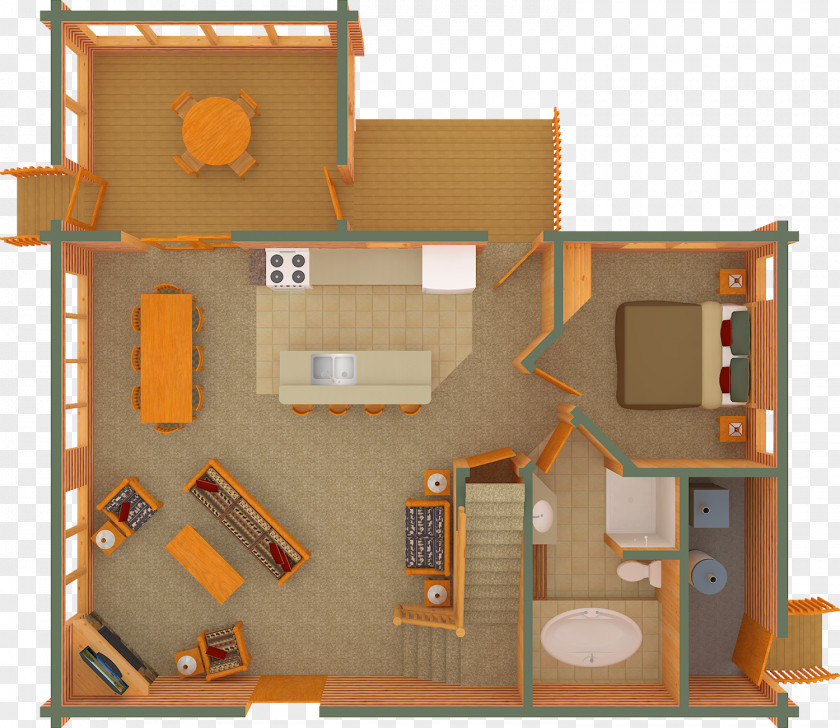 House Floor Plan Log Cabin Clothes Dryer Washing Machines PNG