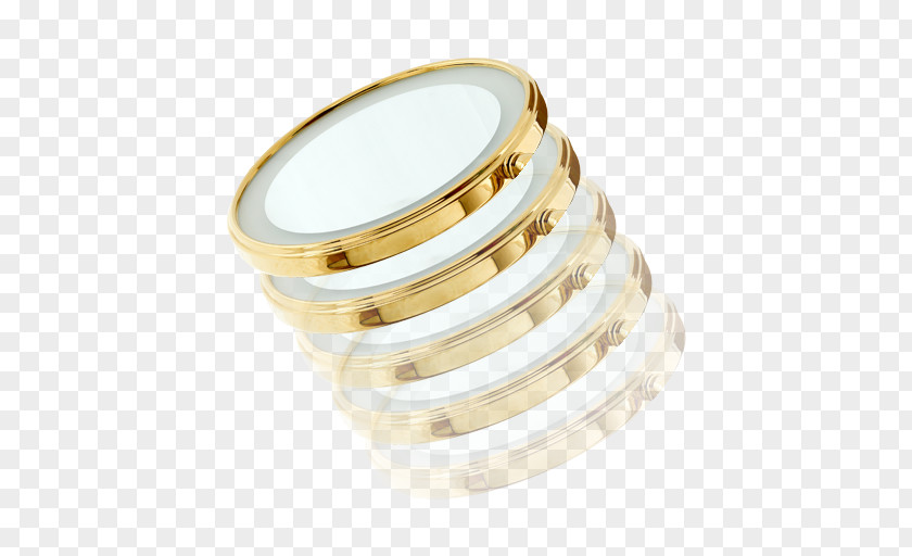 Makeup Mirror Wedding Ring Bangle Silver 01504 PNG