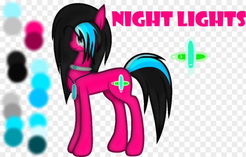 Night Light Horse Graphic Design PNG