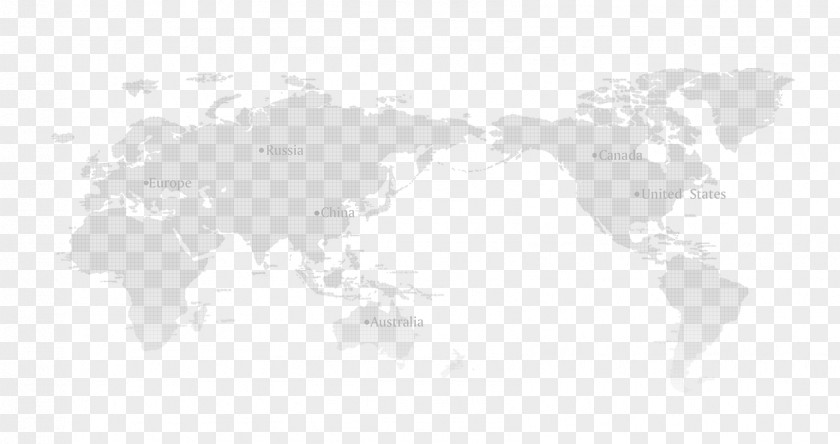 World Map White Pattern PNG