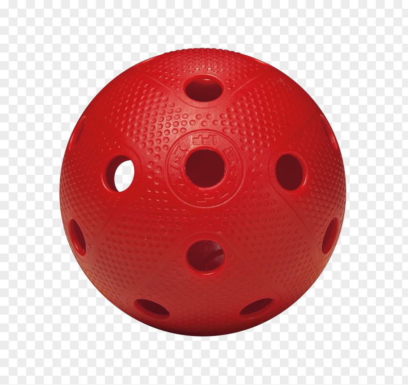 Ball Red Fat Pipe Floorball Innebandyboll PNG